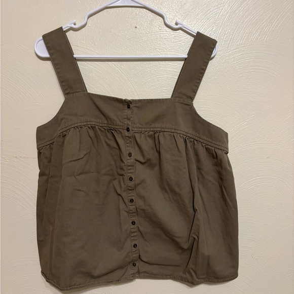Old Navy Tops - Old Navy Brown Button-Front Tank Top